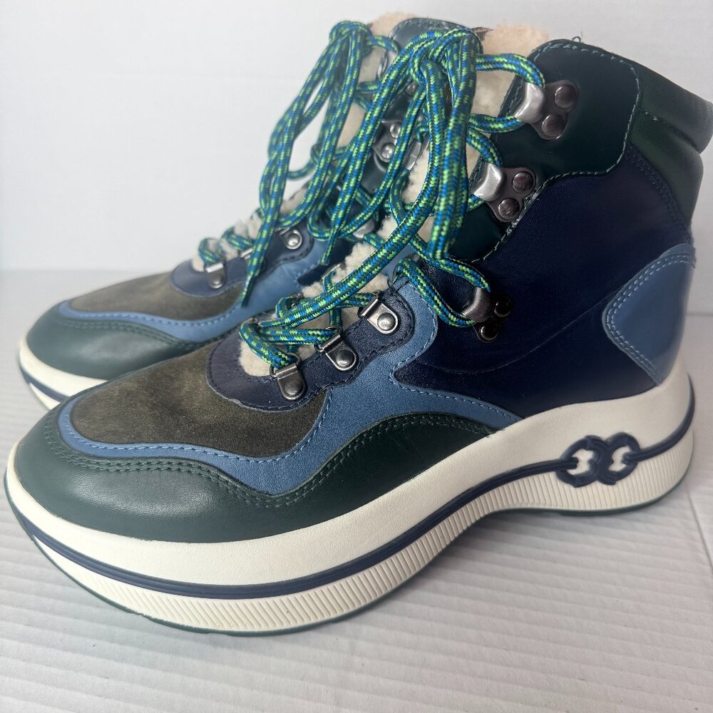 Tory Borsch Leather Lace- up Boots